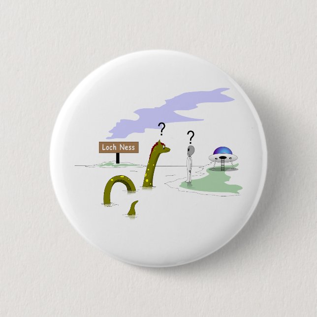 Badge Rond 5 Cm Loch Ness (Devant)