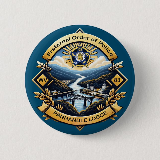 Badge Rond 5 Cm Lodge 83 (Devant)