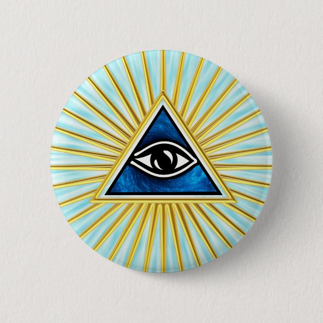 Badge Rond 5 Cm L'Oeil de Dieu (Devant)