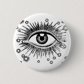Badge Rond 5 Cm L'oeil mystique voit tous