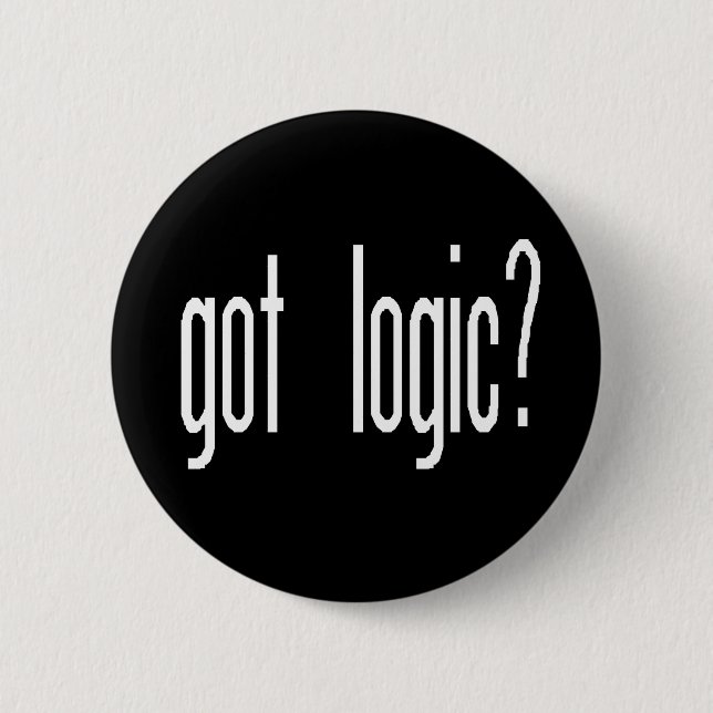 Badge Rond 5 Cm logique obtenue ? Bouton (Devant)
