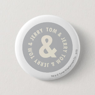 Badge Rond 5 Cm Logo 1 Tom et Jerry Round