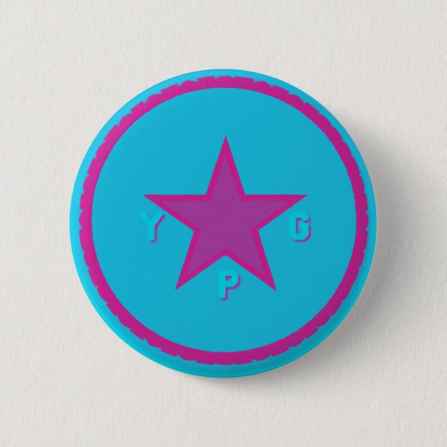 Badge Rond 5 Cm logo 6 de ypg (Devant)