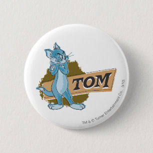 Badge Rond 5 Cm Logo d'attitude de Tom
