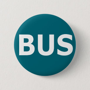Badge Rond 5 Cm Logo d'AUTOBUS - Blau