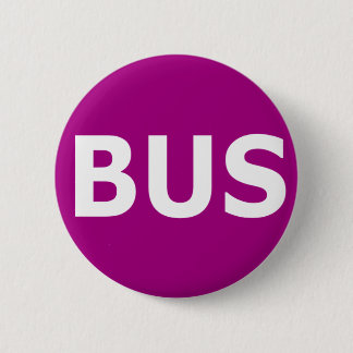 Badge Rond 5 Cm Logo d'AUTOBUS - violette