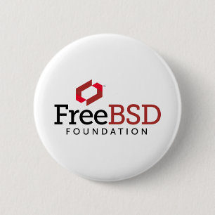 Badge Rond 5 Cm Logo de base de FreeBSD