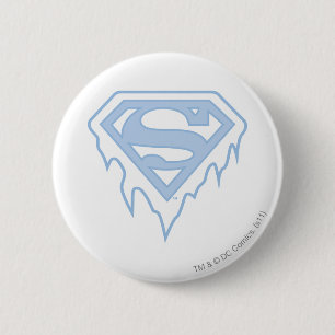 Badge Rond 5 Cm Logo de bleu de Supergirl
