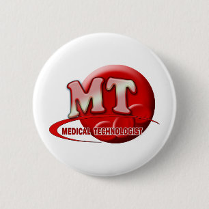 BADGE ROND 5 CM LOGO DE BOUCHON DE LABORATOIRE RBC MT - TECHNOLOGI
