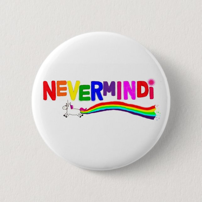 Badge Rond 5 Cm Logo de bouton de Nevermindi (Devant)