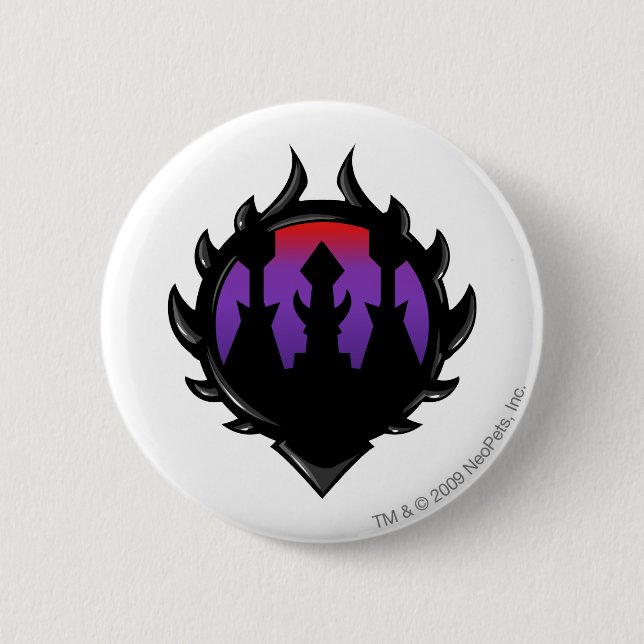 Badge Rond 5 Cm Logo de citadelle de Darigan d'équipe (Devant)