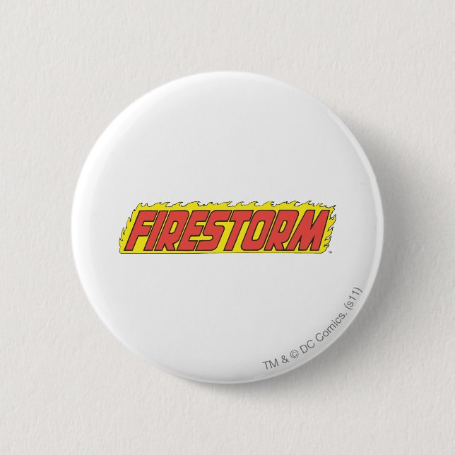 Badge Rond 5 Cm Logo de Firestorm (Devant)