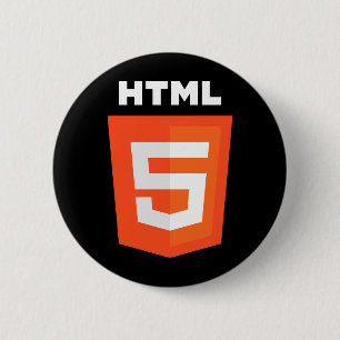 Badge Rond 5 Cm Logo de HTML 5