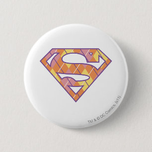 Badge Rond 5 Cm Logo de Jacquard de Supergirl
