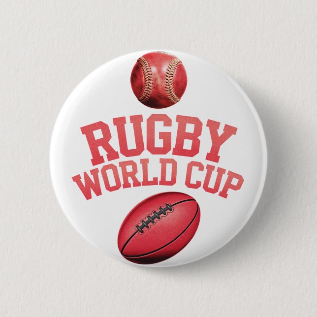 Badge Rond 5 Cm Logo de la Coupe du monde de rugby avec placement  (Devant)