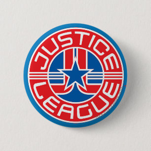 Badge Rond 5 Cm Logo de la Ligue de la Justice