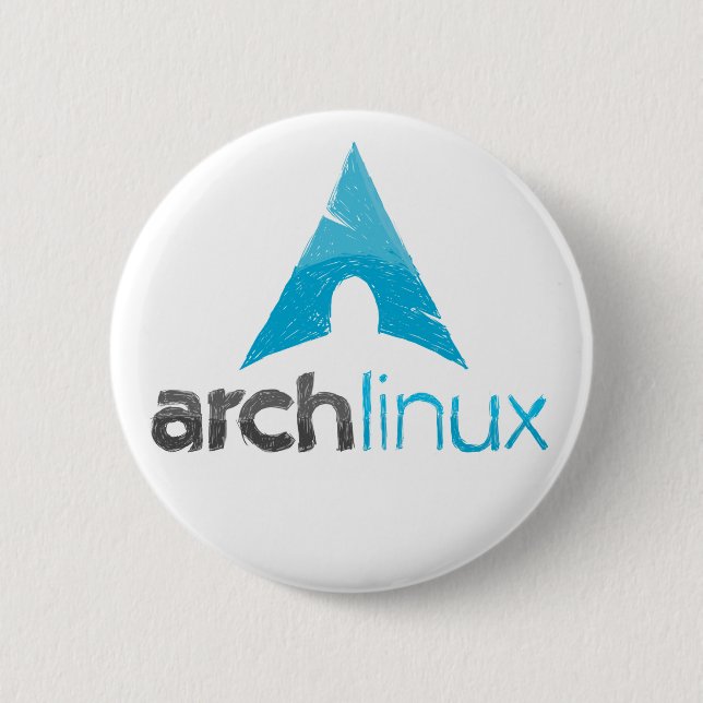 Badge Rond 5 Cm Logo de Linux de voûte (Devant)