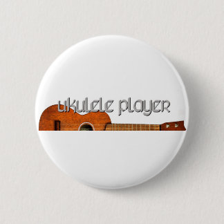 Badge Rond 5 Cm Logo de magazine de joueur d'ukulélé