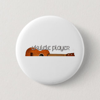 Badge Rond 5 Cm Logo de magazine de joueur d'ukulélé