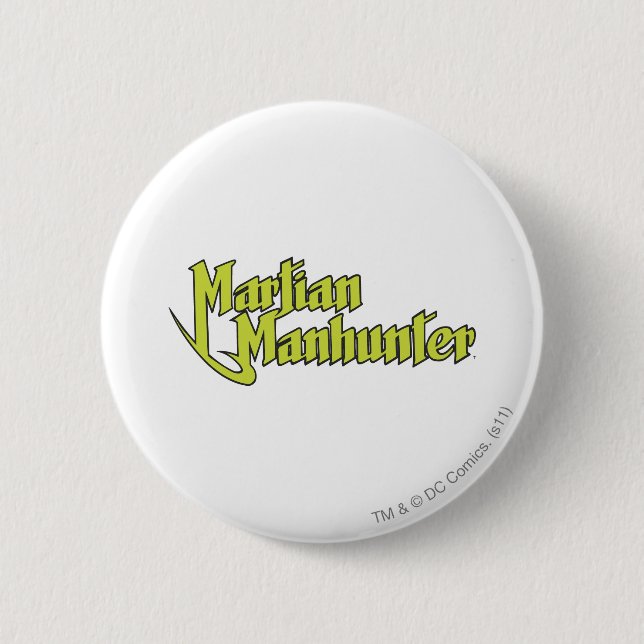 Badge Rond 5 Cm Logo de Martian Manhunter (Devant)