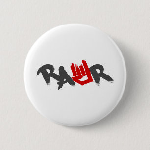Badge Rond 5 Cm Logo de Rawr - Emo, goth, alternative, roche,