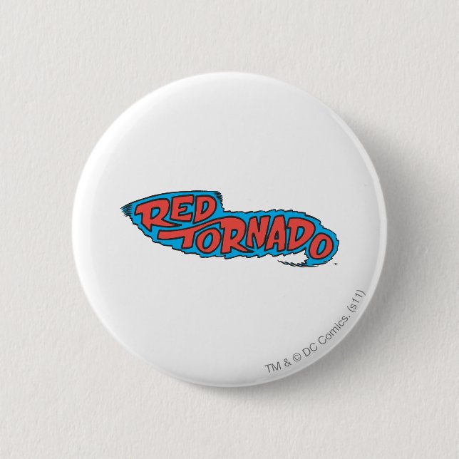 Badge Rond 5 Cm Logo de Red Tornado (Devant)