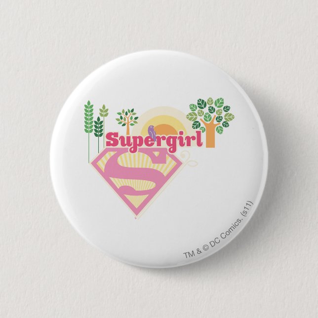 Badge Rond 5 Cm Logo de Supergirl (Devant)