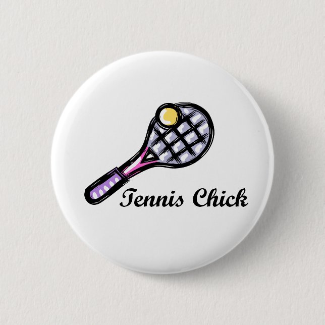 Badge Rond 5 Cm Logo de TennisChick (Devant)