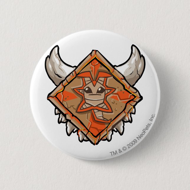 Badge Rond 5 Cm Logo de Tyrannia d'équipe (Devant)