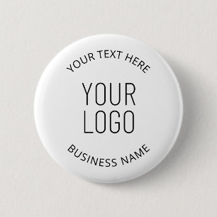 Badge Rond 5 Cm Logo de votre entreprise et message personnalisabl