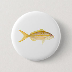 Badge Rond 5 Cm Logo de Yellowtail Snapper