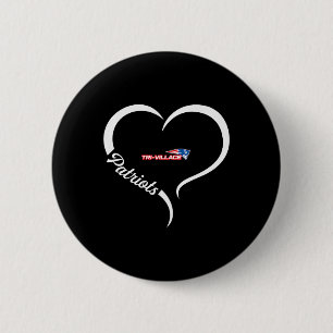 Badge Rond 5 Cm Logo des Patriotes de Tri-Village Slogan de Demi-C