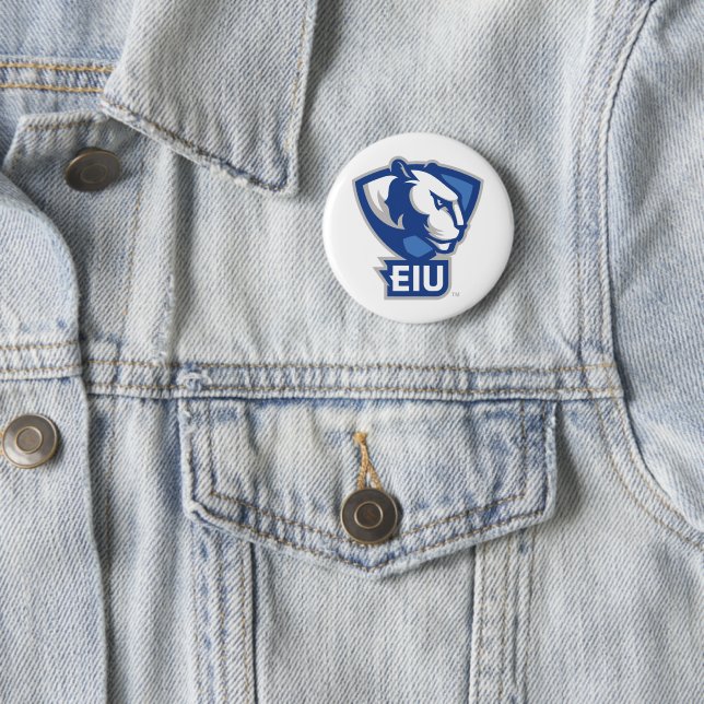 Badge Rond 5 Cm Logo Eastern Illinois University Panthers (En situation)