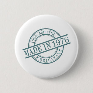 Badge Rond 5 Cm Logo en caoutchouc fabriqué en 1976