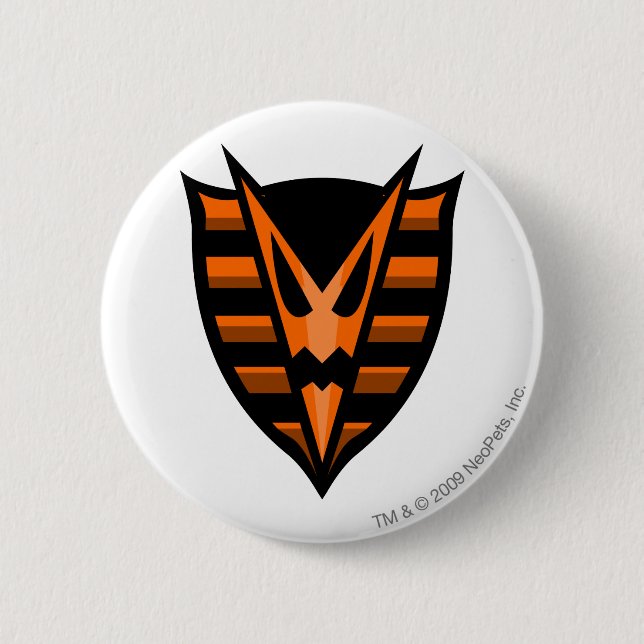 Badge Rond 5 Cm Logo hanté par équipe en bois (Devant)