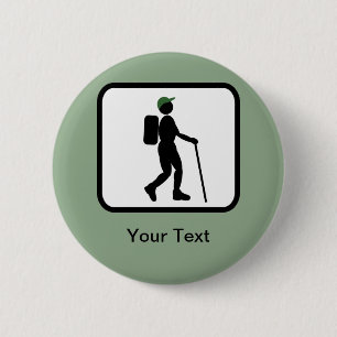 Badge Rond 5 Cm Logo Hiker personnalisable