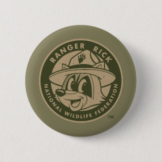 Badge Rond 5 Cm Logo kaki de Rick de garde forestière de Rick | de