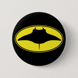 Badge Rond 5 Cm Logo Manta Ray