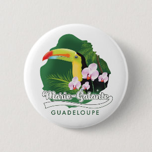 Badge Rond 5 Cm Logo Marie Galante Guadeloupe