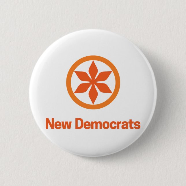 Badge Rond 5 Cm Logo néo-démocrate de la Saskatchewan (Devant)
