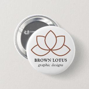 Badge Rond 5 Cm Logo personnalisé de l'entreprise Marque d'entrepr