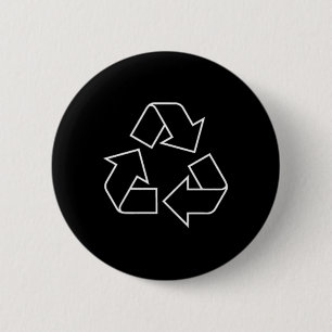Badge Rond 5 Cm Logo Recyclage Symbole de recyclage Jour des terre