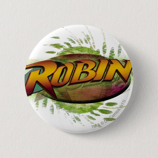 Badge Rond 5 Cm Logo Robin (Devant)
