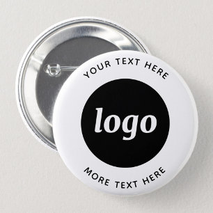 Badge Rond 5 Cm Logo Simple Avec Entreprise Texte
