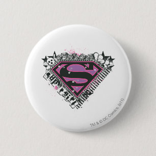 Badge Rond 5 Cm Logo Supergirl Pins
