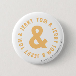 Badge Rond 5 Cm Logo Tom et Jerry Round 6