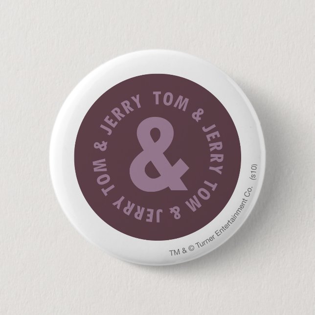 Badge Rond 5 Cm Logo Tom et Jerry Round 9 (Devant)