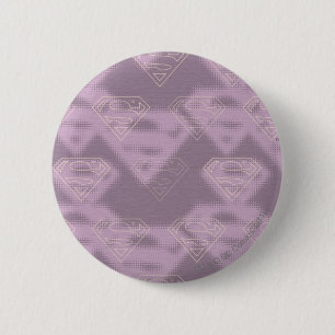 Badge Rond 5 Cm Logo tramé pourpre de Supergirl