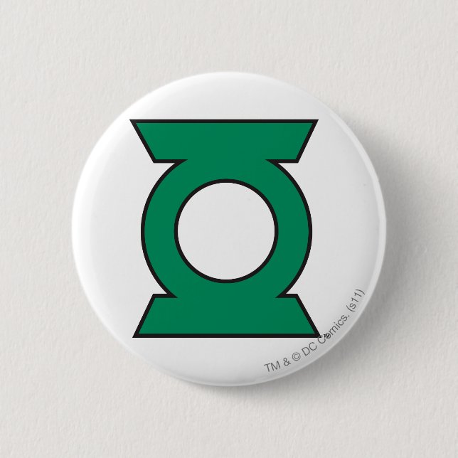 Badge Rond 5 Cm Logo vert 15 de lanterne (Devant)