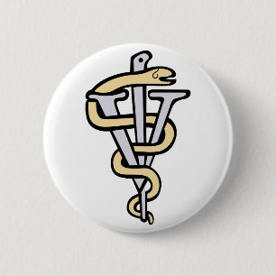 Badge Rond 5 Cm Logo vétérinaire
